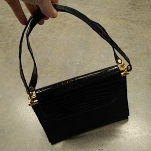 vintage alligator handbag. ? Designer "G"